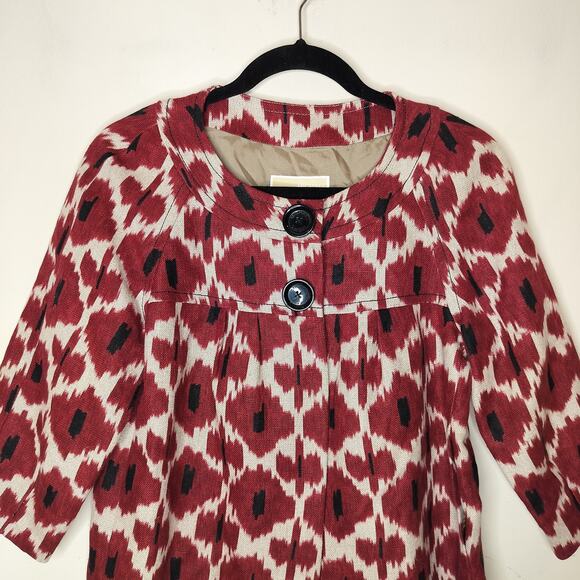 Michael Kors Linen Blazer Jacket Swing - Picture 2 of 9